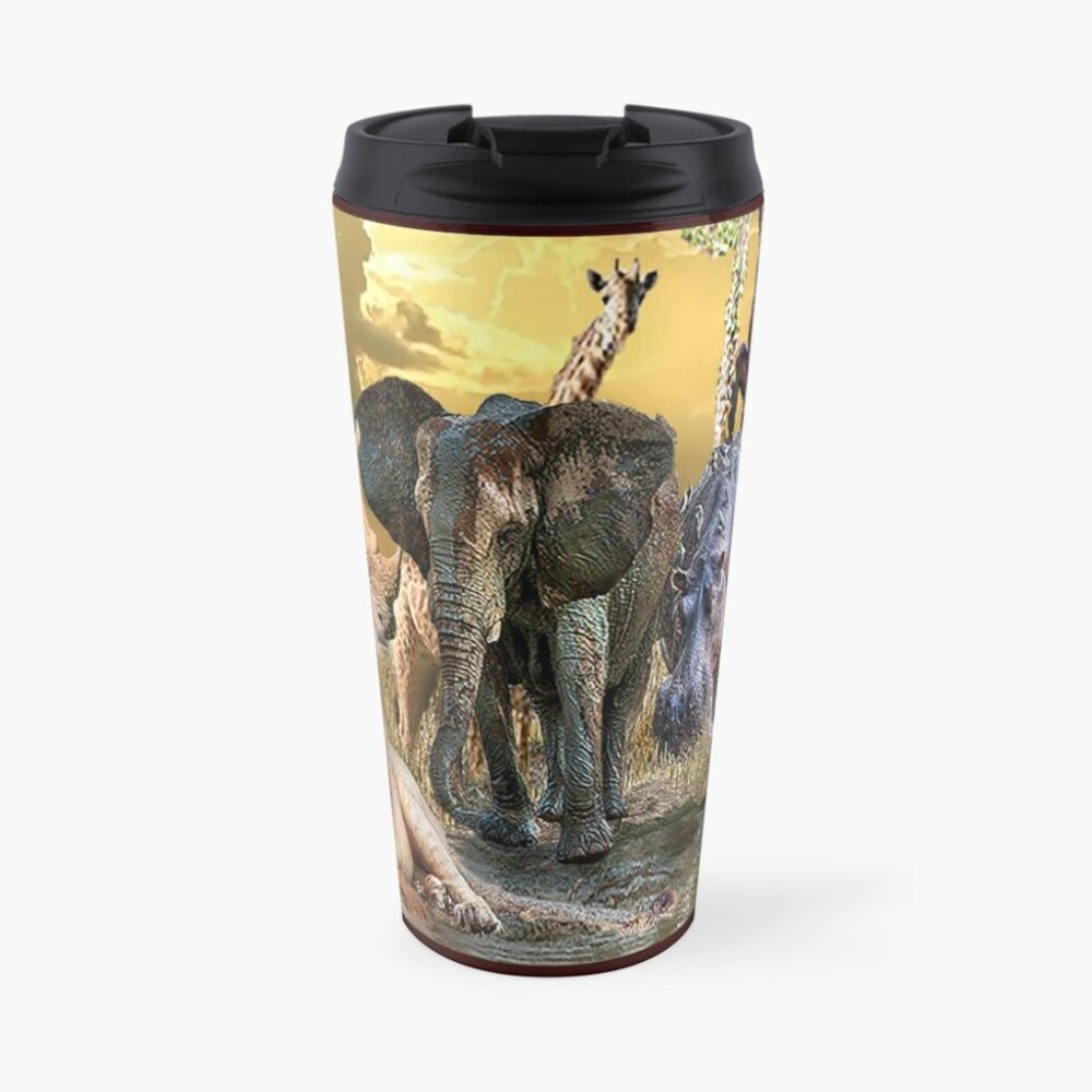 ANIMAL KINGDOM TRAVEL COFFEE MUG *  Designed and sold by SharksEye9